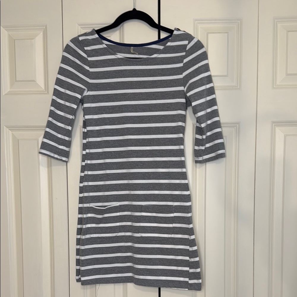 Striped 100% cotton dress